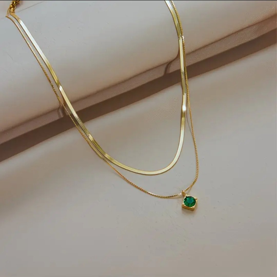 Collier Éclat vert – Image 3