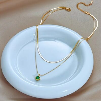 Collier Éclat vert